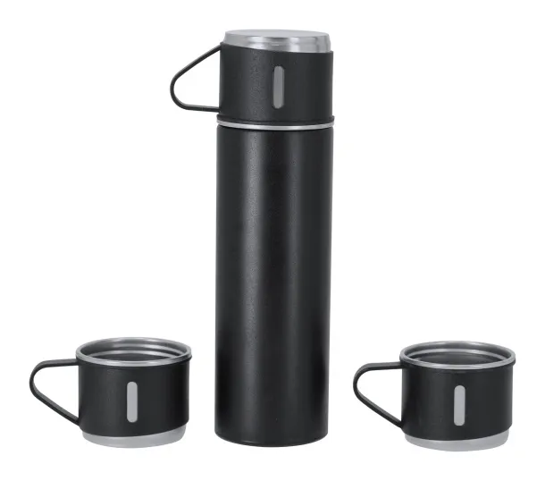 Melbir vacuum flask set Black