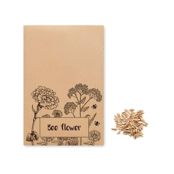 SEEDLOPEBEE Flowers mix seeds in envelope Beige