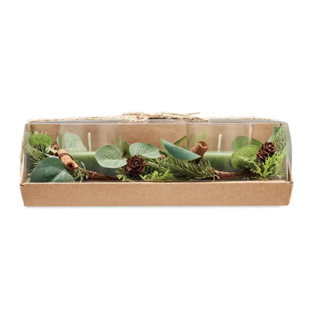 MOSS Set 2 božićna svijećnjaka Zelena
