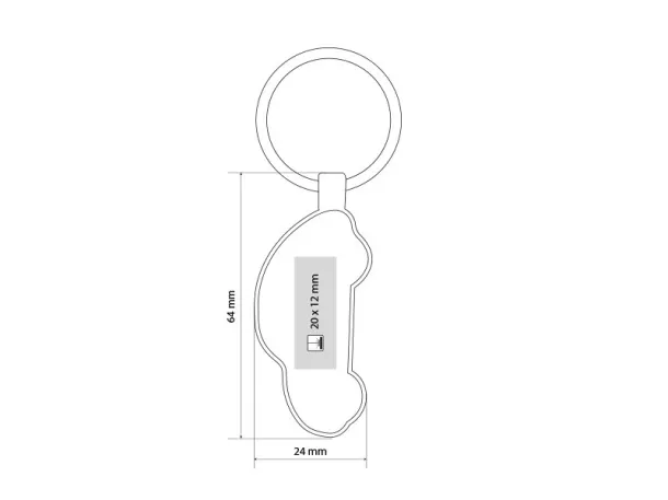 MODUS metal key holder Black