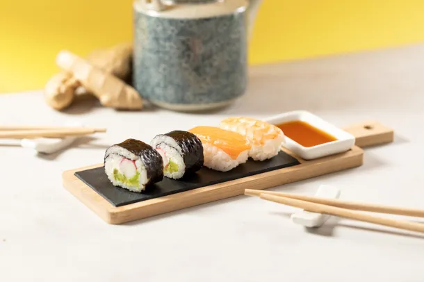 Gunkan sushi serving set Natural