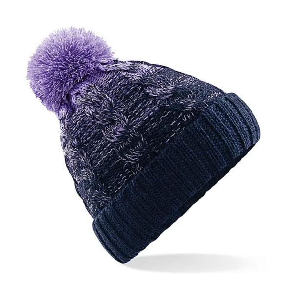  Ombré Beanie - Beechfield Lavender French Navy