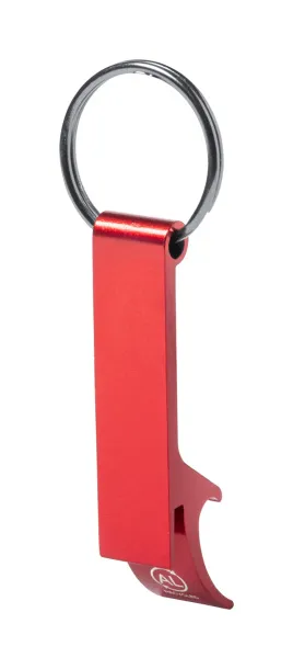 Mixe bottle opener keyring Red