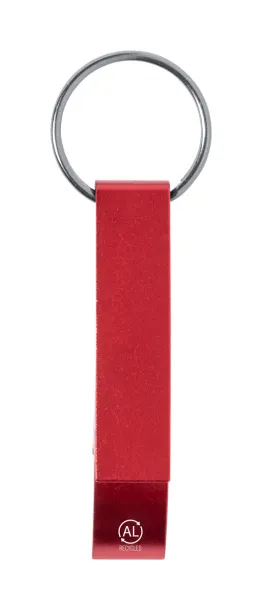 Rallop bottle opener keyring Red