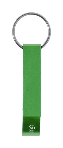 Rallop bottle opener keyring Green