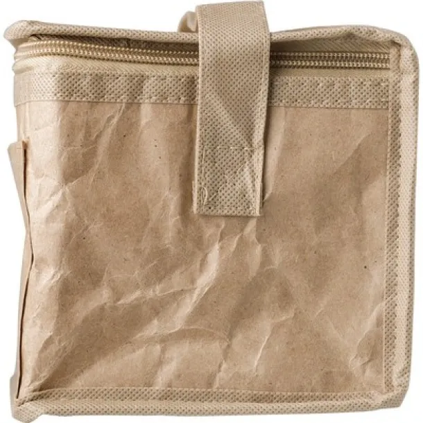  Laminated paper cooler bag brown