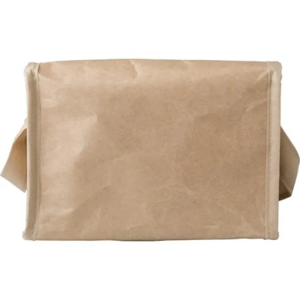  Laminated paper cooler bag brown