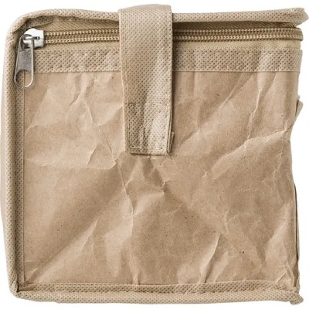  Laminated paper cooler bag brown