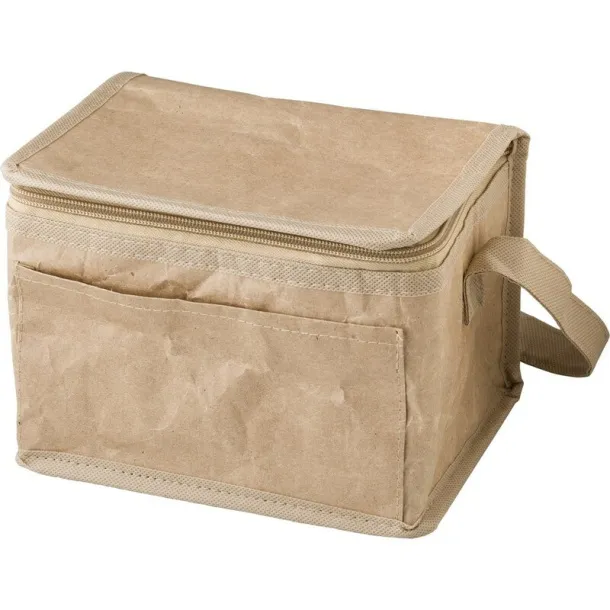  Laminated paper cooler bag brown