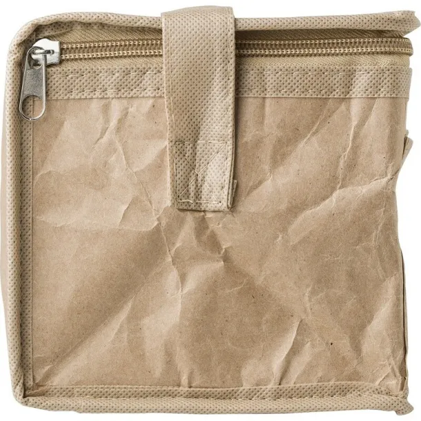  Laminated paper cooler bag brown