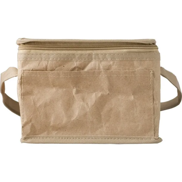  Laminated paper cooler bag brown