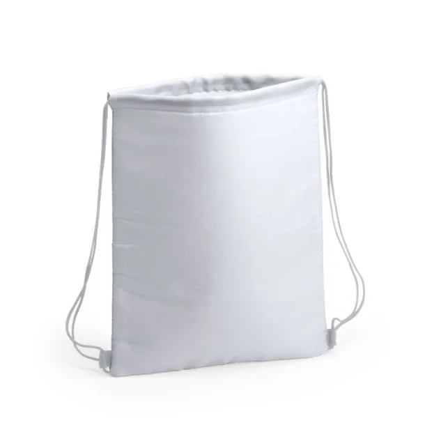  Drawstring cooler bag white