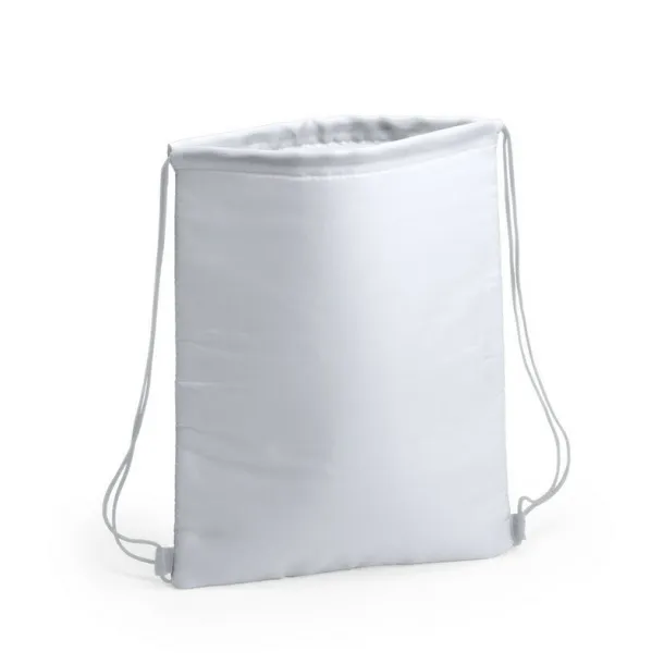  Drawstring cooler bag white