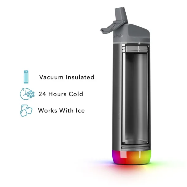 HidrateSpark® PRO 620 ml vacuum insulated stainless steel smart water bottle - HidrateSpark® Steel