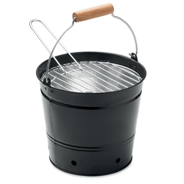 BBQTRAY Portable bucket barbecue Black