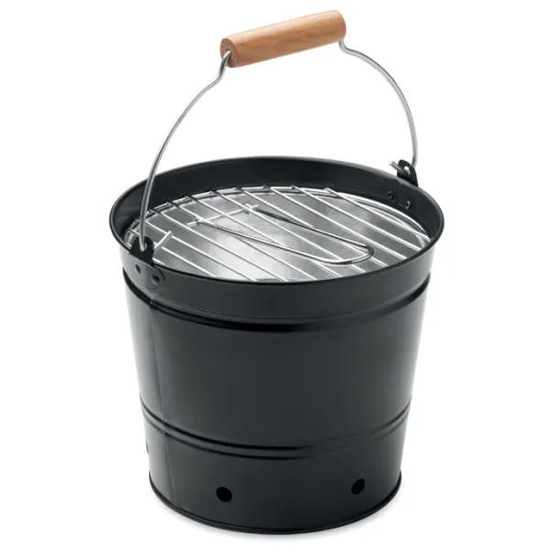 BBQTRAY Portable bucket barbecue Black