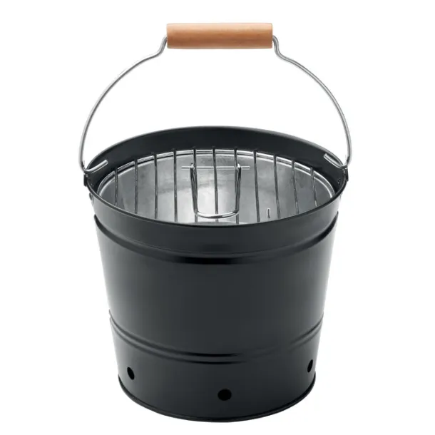 BBQTRAY Portable bucket barbecue Black