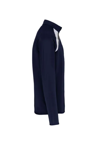 ADULTS' ZIP NECK TRAINING TOP - Proact Sporty Navy White
