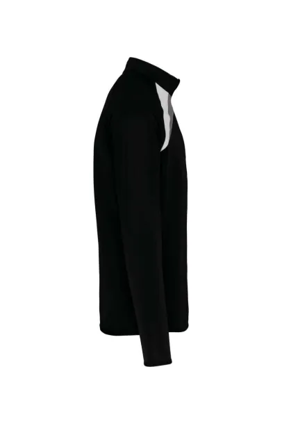  ADULTS' ZIP NECK TRAINING TOP - Proact Black White