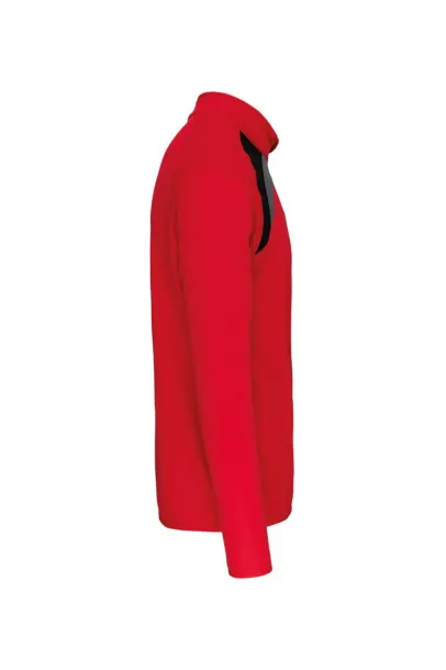  Majica za trening s kratkim zipom - Proact Sporty Red Crna