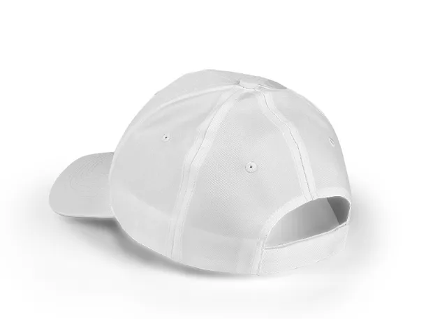 STAR 6 panel polyester cap - EXPLODE White