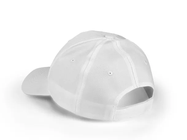 STAR 6 panel polyester cap - EXPLODE White