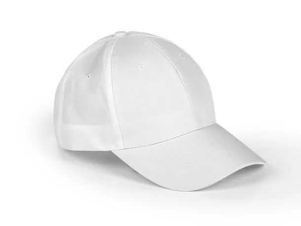 STAR 6 panel polyester cap - EXPLODE White