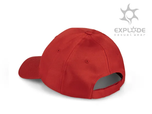 STAR 6 panel polyester cap - EXPLODE Red