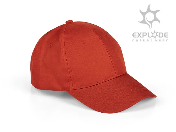 STAR 6 panel polyester cap - EXPLODE Red