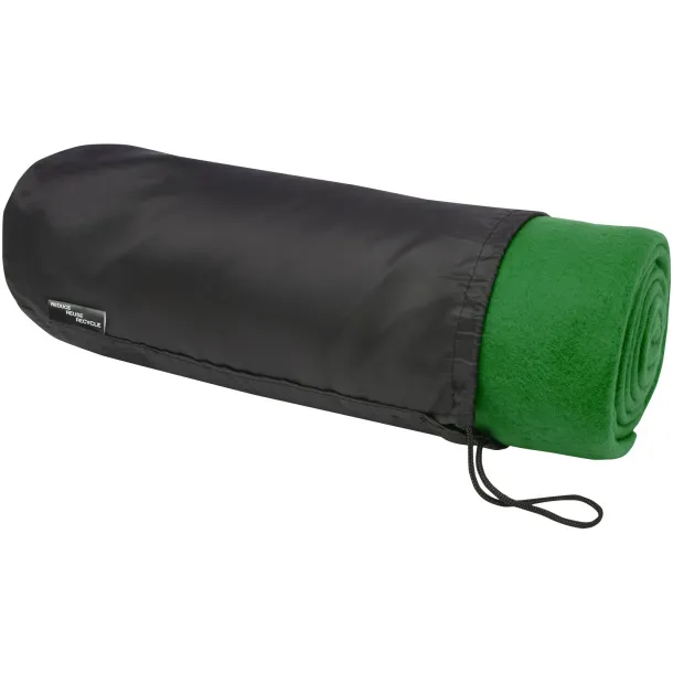 Willow RPET polar fleece blanket Green