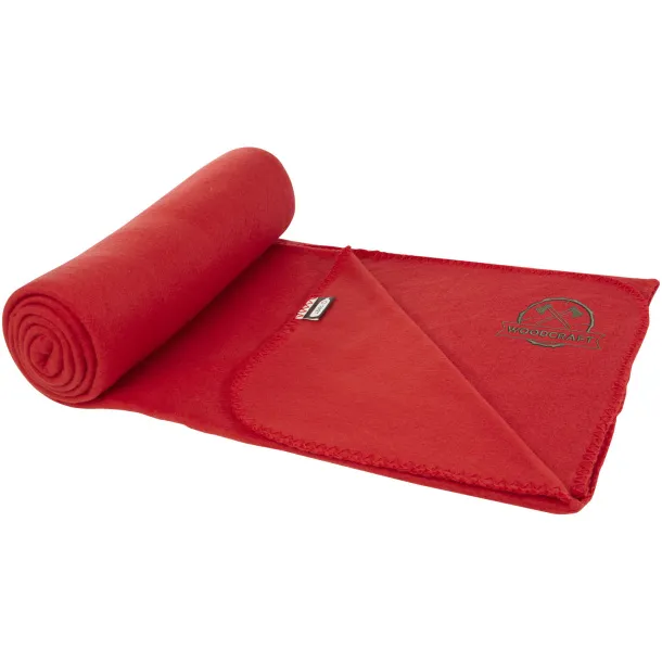 Willow RPET polar fleece blanket Red