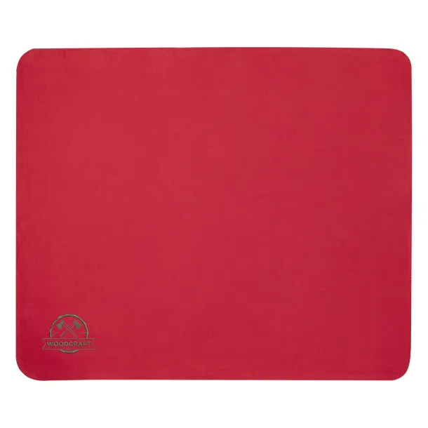 Willow RPET polar fleece blanket Red