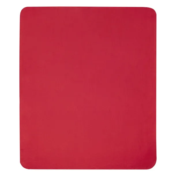 Willow RPET polar fleece blanket Red