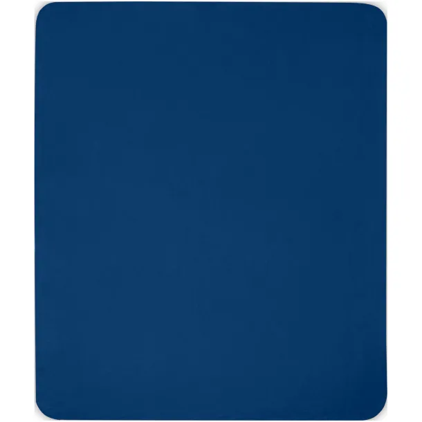 Willow RPET polar fleece blanket Navy Blue