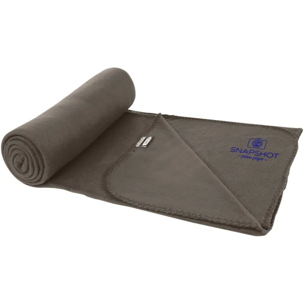 Willow RPET polar fleece blanket Anthracite