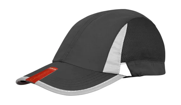  Spiro Sport Cap - Result Headwear Black Bijela