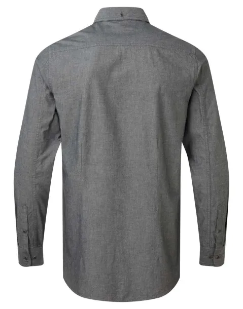  MEN'S ORGANIC CHAMBRAY FAIRTRADE SHIRT - Premier Full Grey