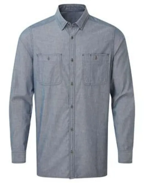  MEN'S ORGANIC CHAMBRAY FAIRTRADE SHIRT - Premier Indigo Denim