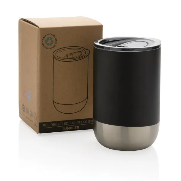  RCS Recycled stainless steel tumbler - XD Collection Black 