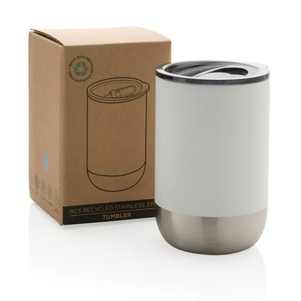  RCS Recycled stainless steel tumbler - XD Collection White 