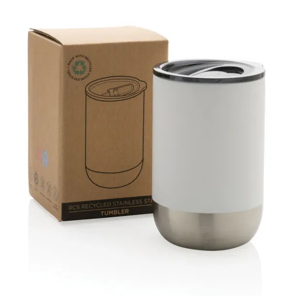  RCS Recycled stainless steel tumbler - XD Collection White 