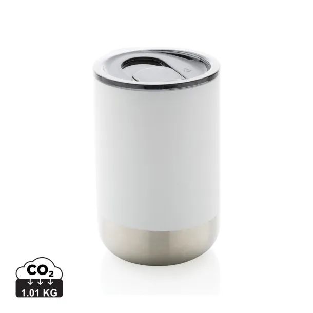  RCS Recycled stainless steel tumbler - XD Collection White 