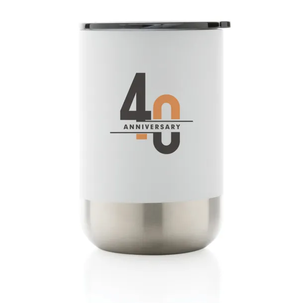  RCS Recycled stainless steel tumbler - XD Collection White 