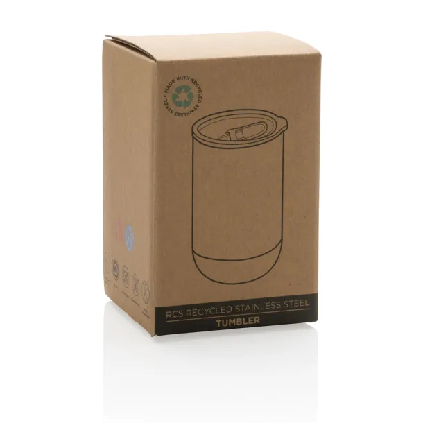  RCS Recycled stainless steel tumbler - XD Collection Plava