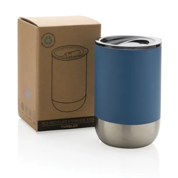  RCS Recycled stainless steel tumbler - XD Collection Plava