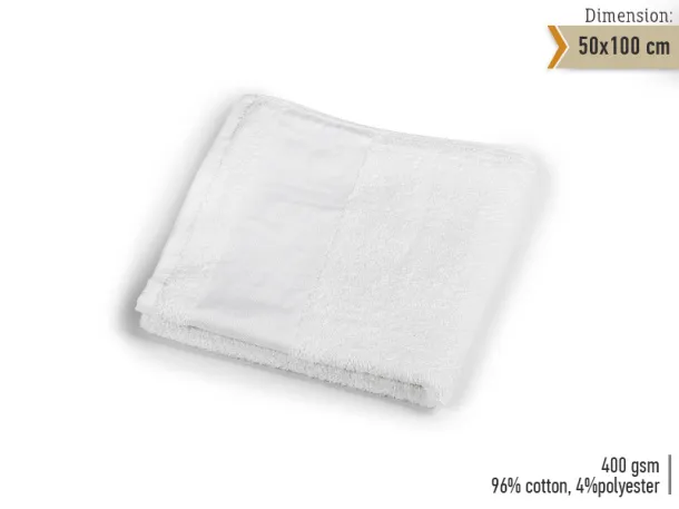 WELLNESS 50 towel 50 x 100 cm - EXPLODE White