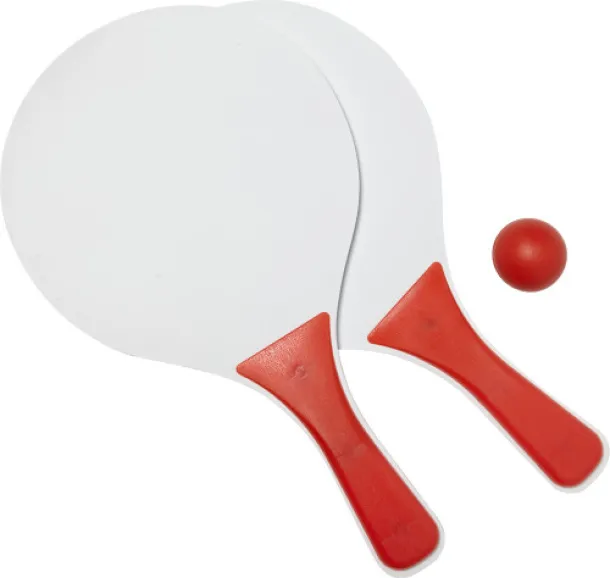 Eliza Wooden bat and ball set  red