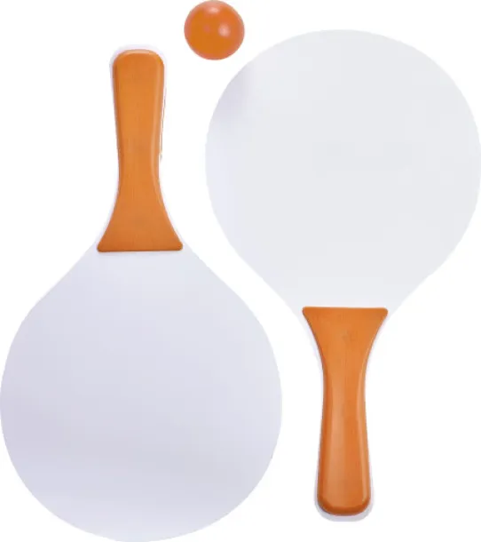 Eliza Wooden bat and ball set  orange