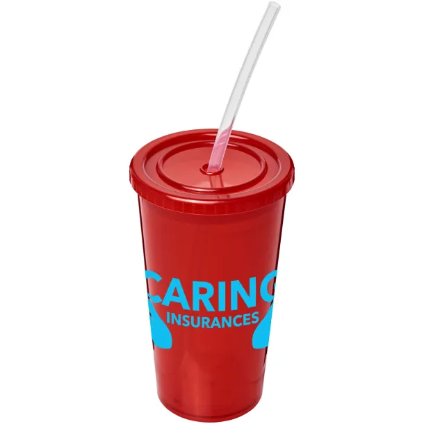 Stadium 350 ml double-walled cup Red