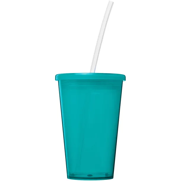 Stadium 350 ml double-walled cup - Unbranded Light blue